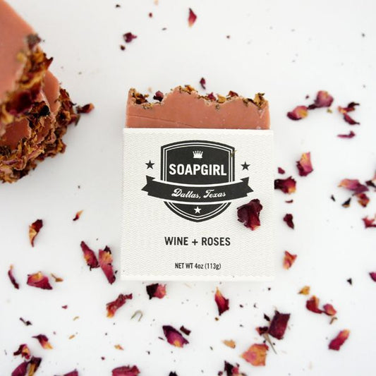 Artisanal Wine&Roses Soap Bar